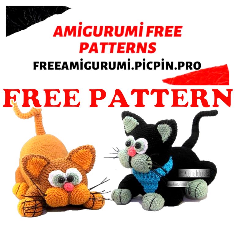Amigurumi Fat Cats Free Crochet Pattern