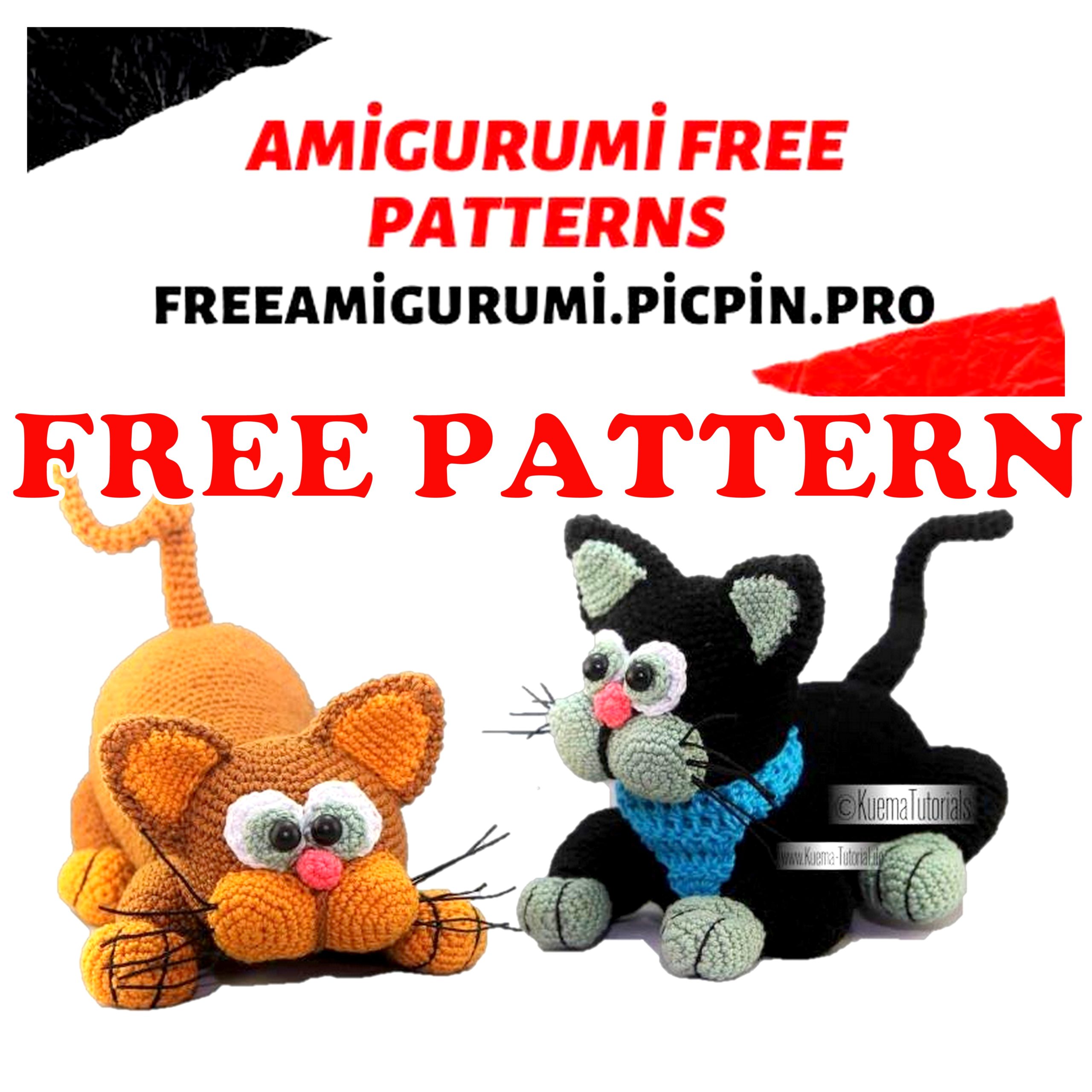 Amigurumi Fat Cats Free Crochet Pattern - Amigurumi