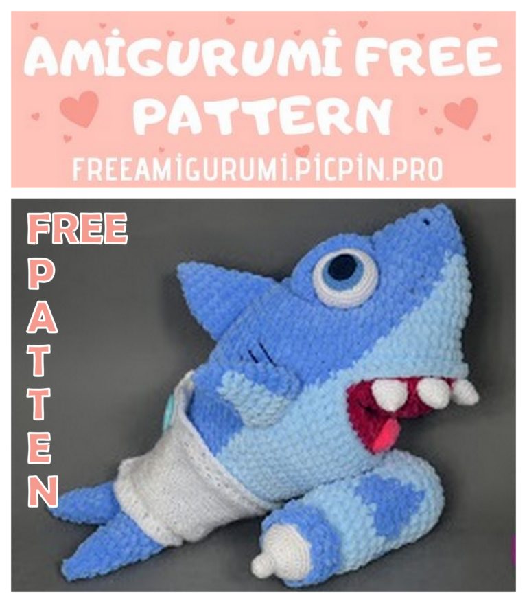 Amigurumi Baby Shark Free Crochet Pattern