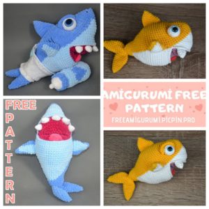 Amigurumi Baby Shark Free Crochet Pattern – Amigurumi