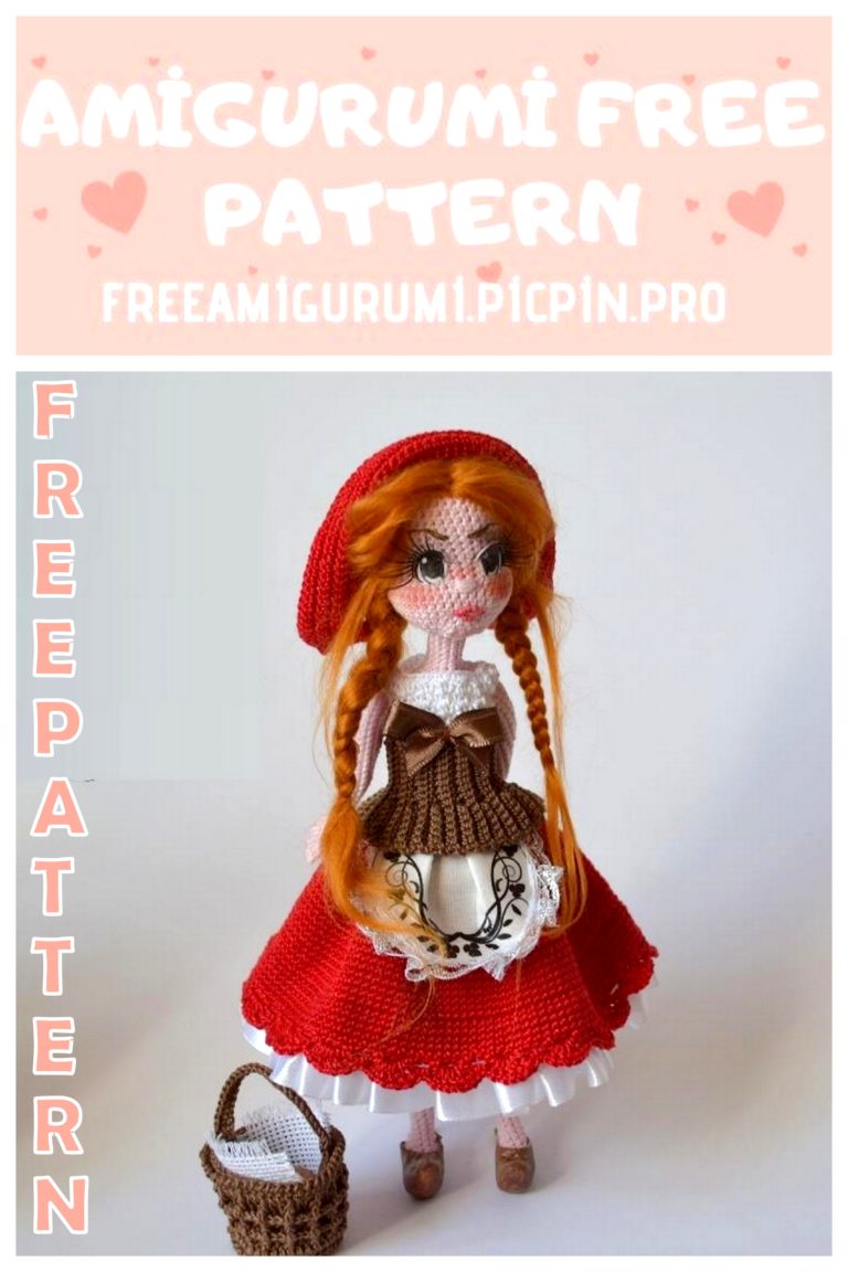 Amigurumi Doll Red Riding Hood Free Crochet Pattern