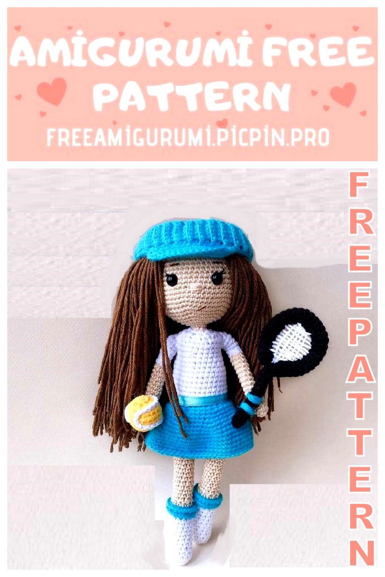 Amigurumi Tennis Girl Free Crochet Pattern