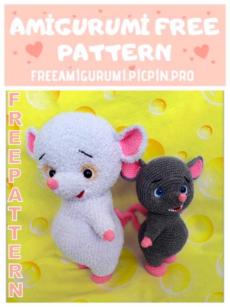 Amigurumi Little Cute Mouse Free Crochet Pattern