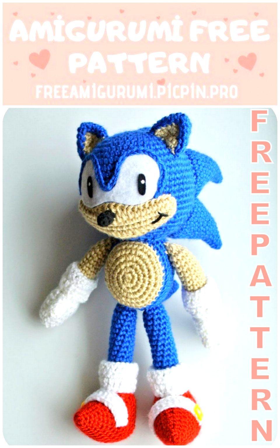 Amigurumi Süper Sonic Free Crochet Pattern Amigurumi