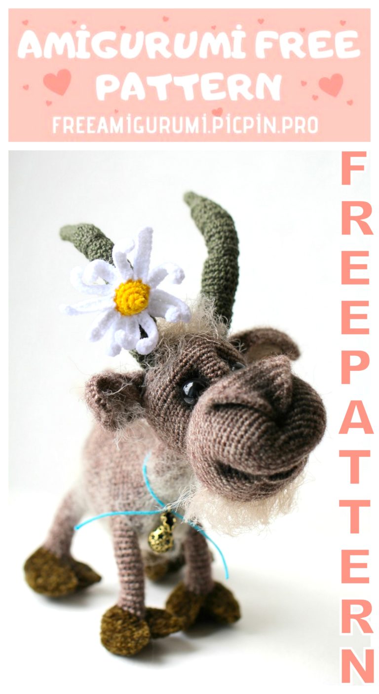 Amigurumi Goat Billy Free Crochet Pattern