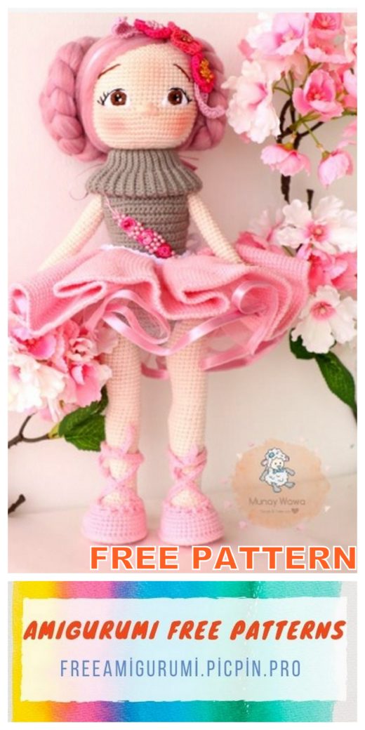 Ballerina Bella Doll Amigurumi Free Pattern – Amigurumi