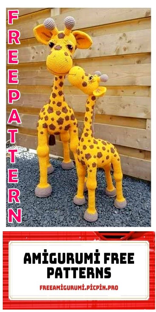 Realistic Cute Giraffe Amigurumi Free Pattern