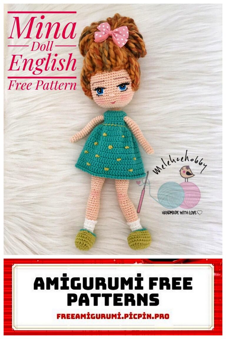 Mina Doll Amigurumi Free Crochet Pattern
