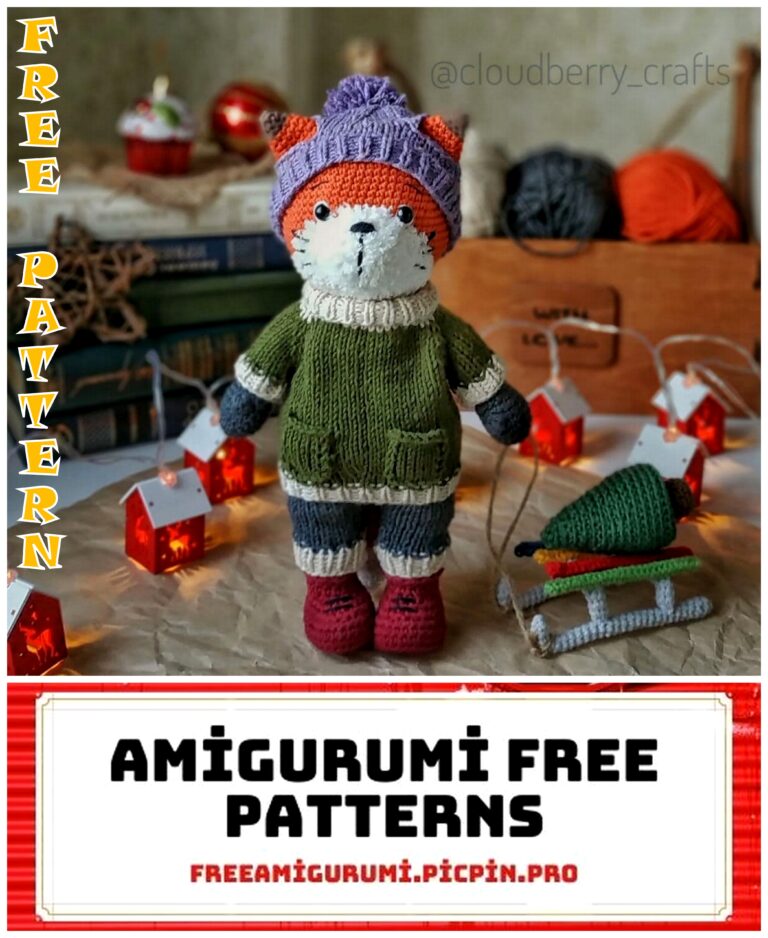 Winter Fox Amigurumi Free Crochet Pattern