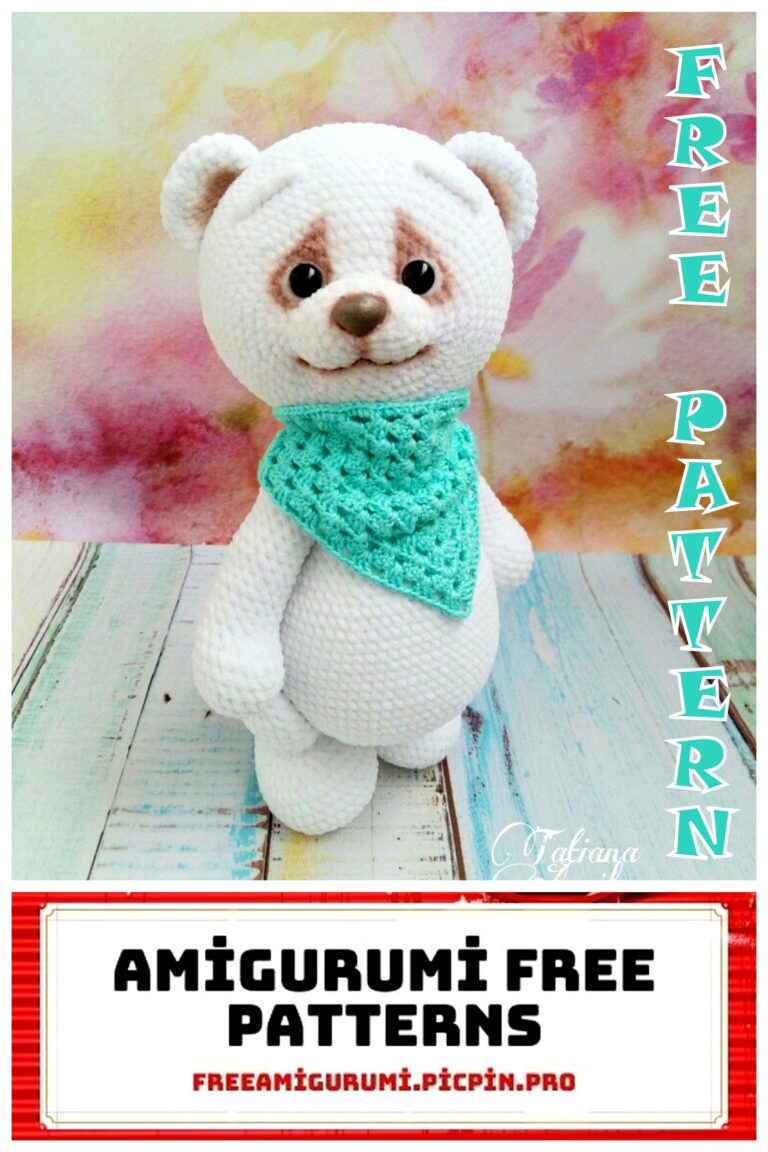 Velvet Teddy Bear Amigurumi Free Crochet Pattern