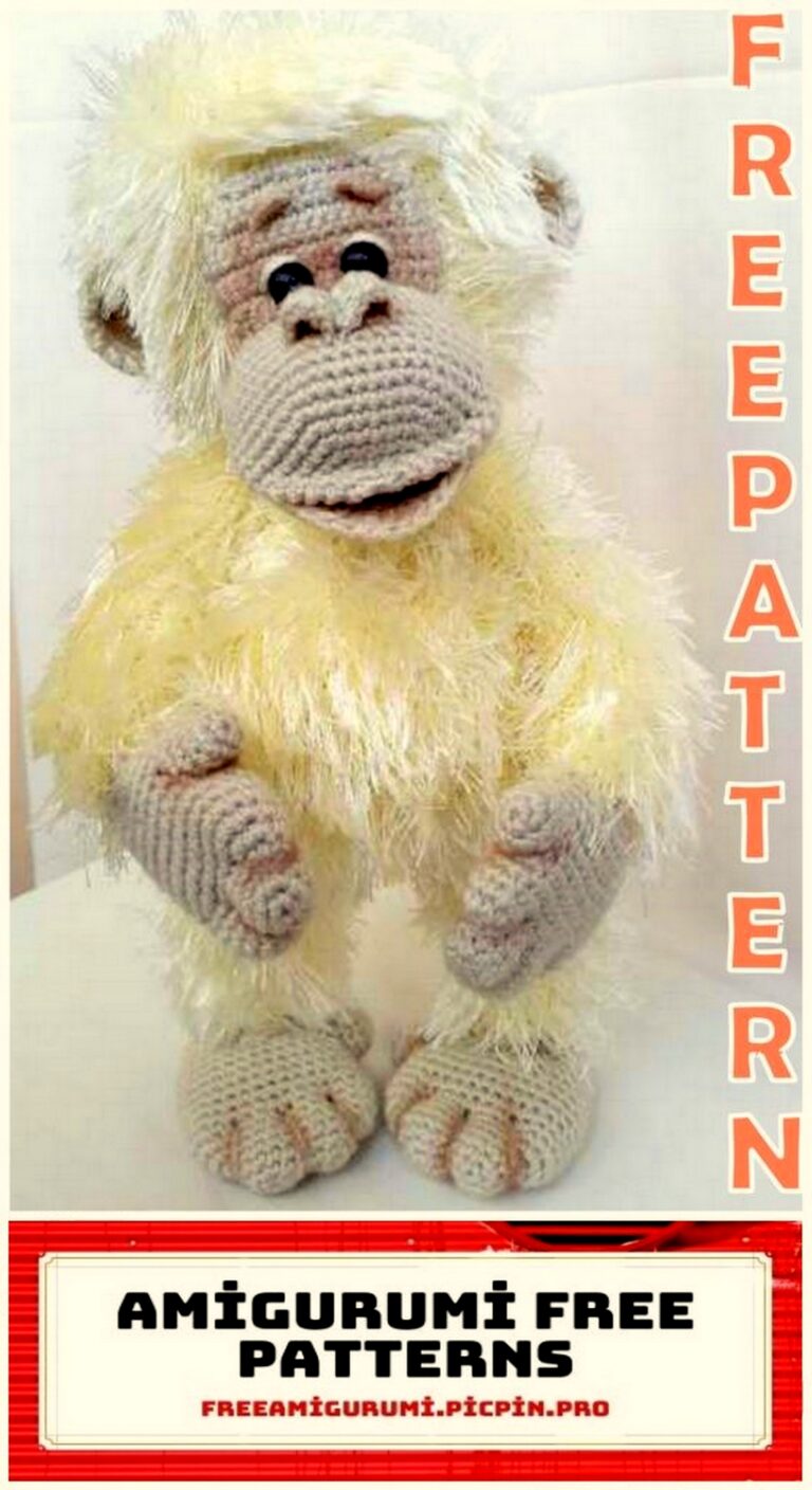 Monkey Elvis Amigurumi Free Crochet Pattern