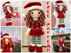 Christmas Girl Amigurumi Free Crochet Pattern – Amigurumi