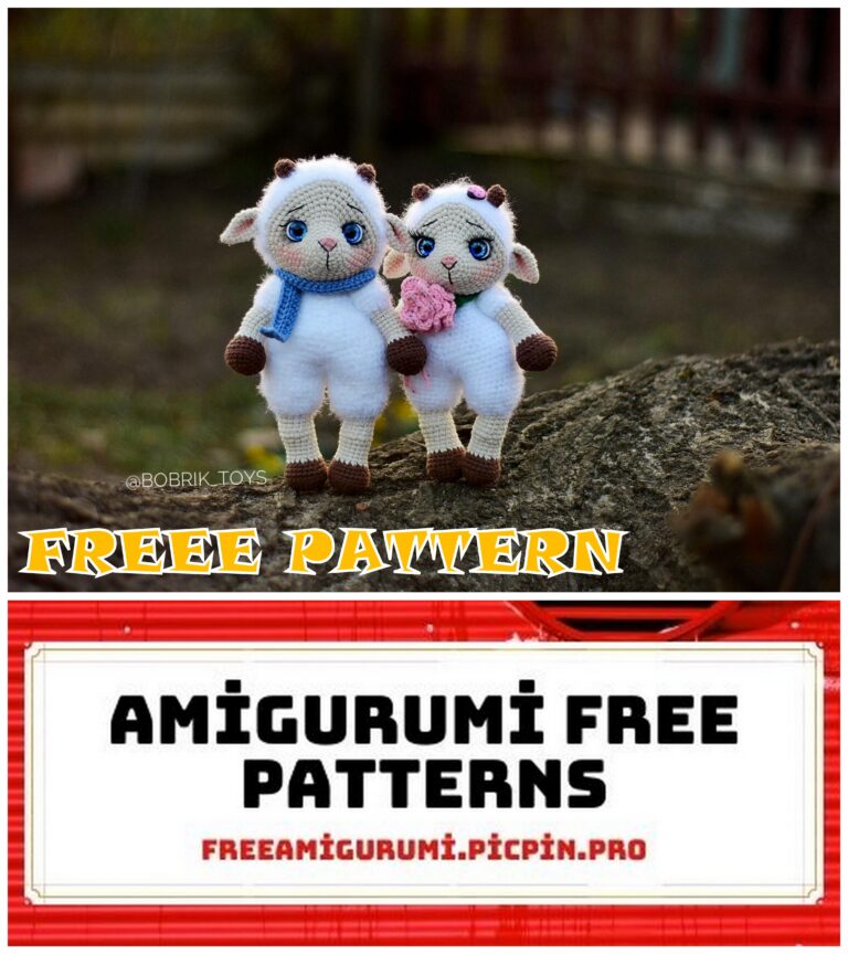 Cute Sheeps Amigurumi Free Crochet Pattern