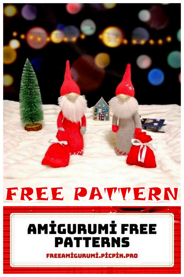 Merry Santa Gnome Amigurumi Free Crochet Pattern
