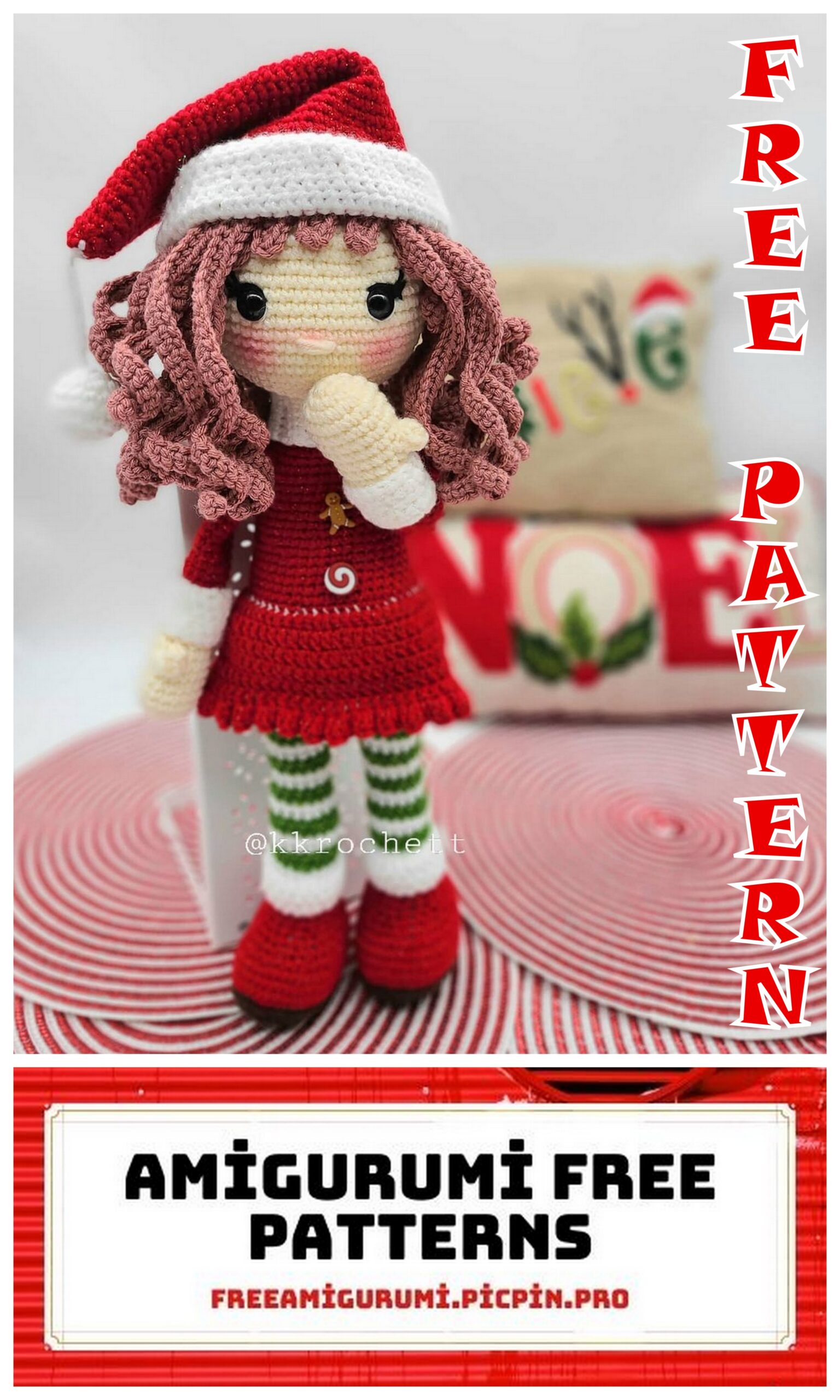 Amigurumi Crochet Pattern Christmas Dolls Amigurumi Patterns 