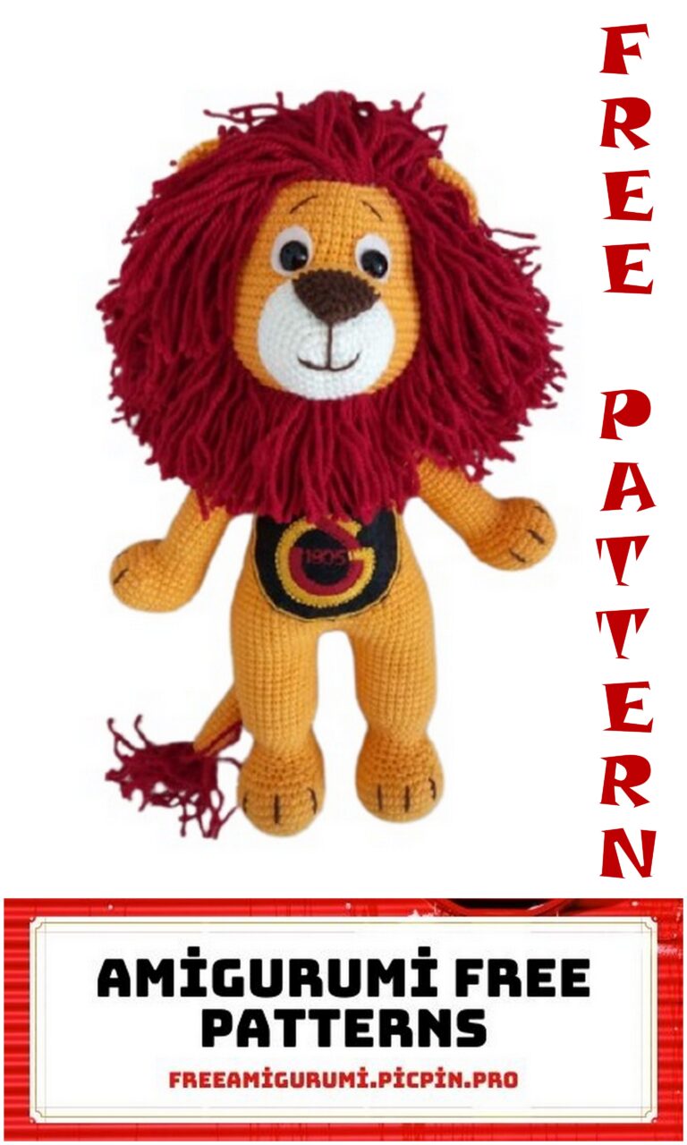 Big King Lion Amigurumi Free Crochet Pattern
