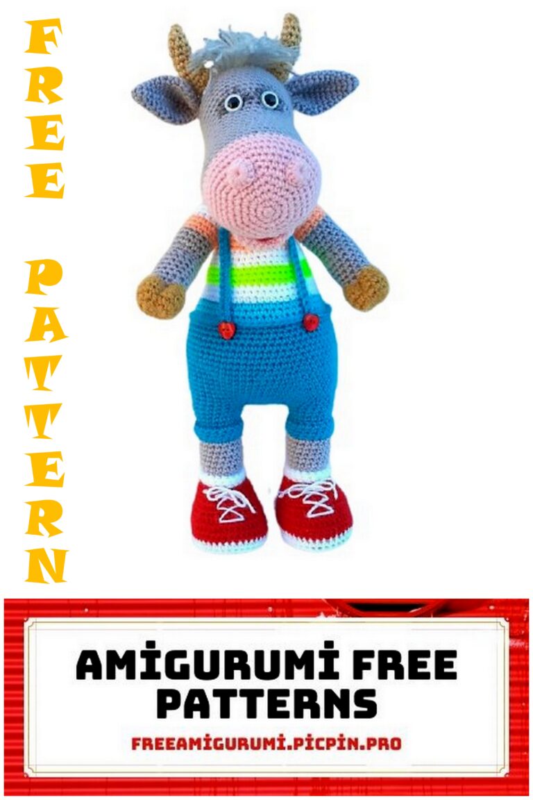 Cute Bull Amigurumi Free Crochet Pattern
