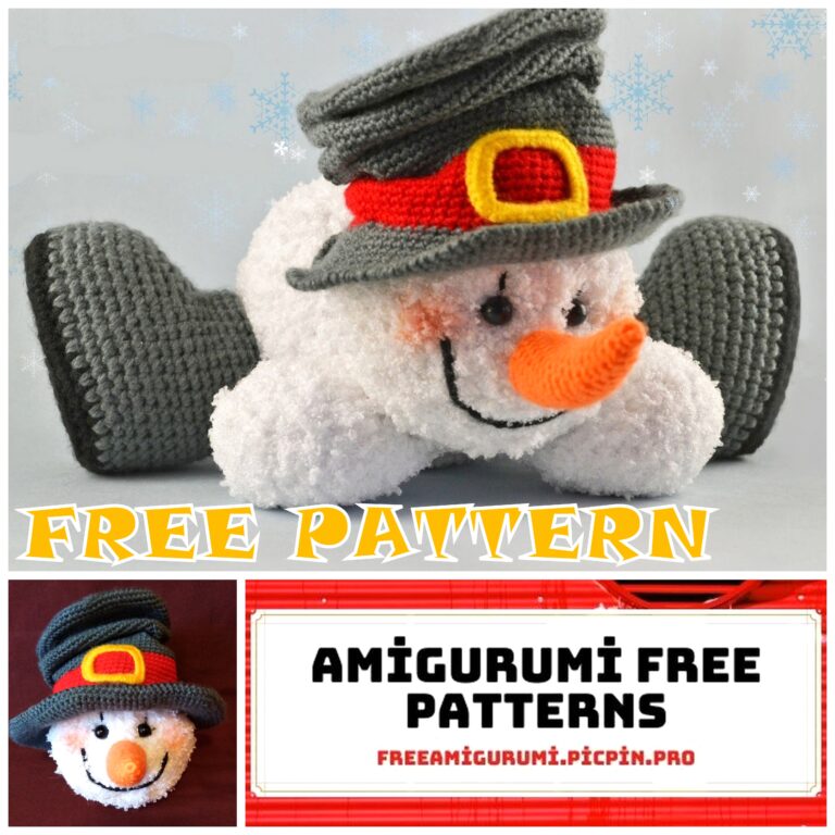 Little Snowman Amigurumi Free Crochet Pattern