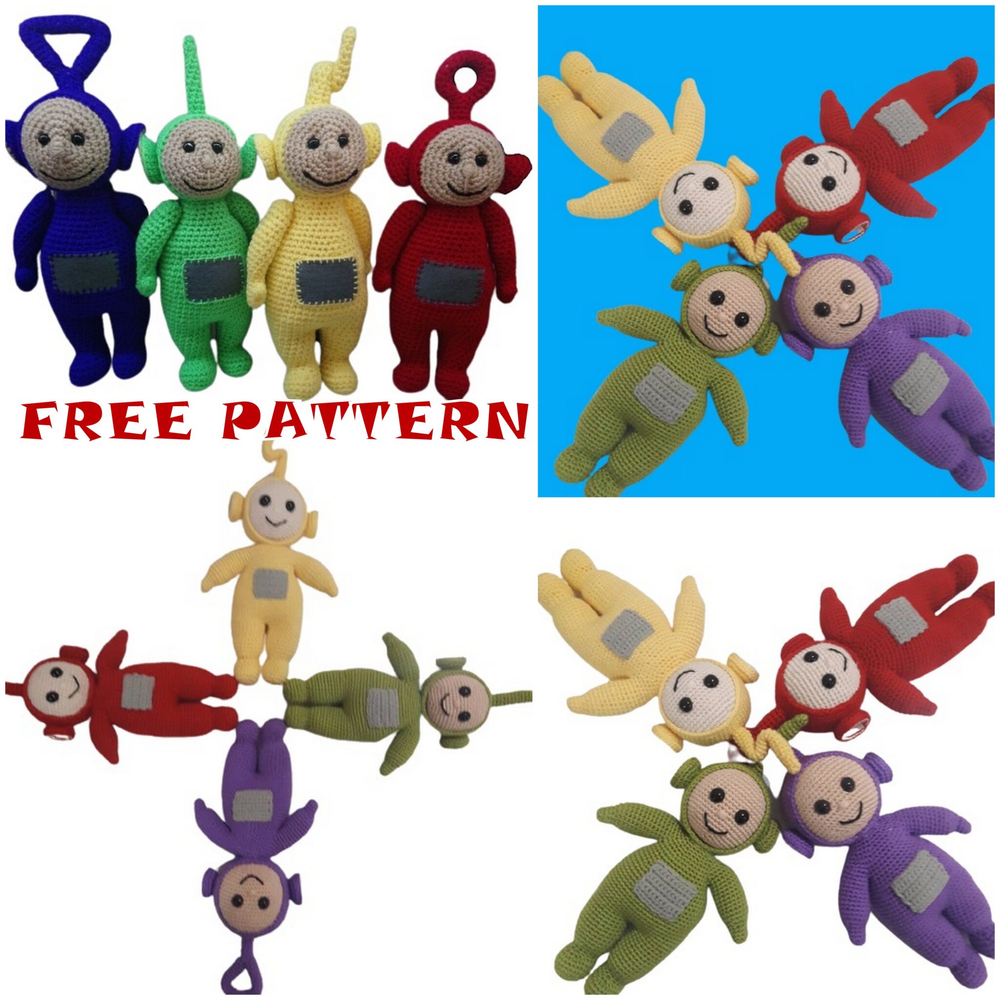 Teletubbies Amigurumi Free Crochet Pattern Amigurumi