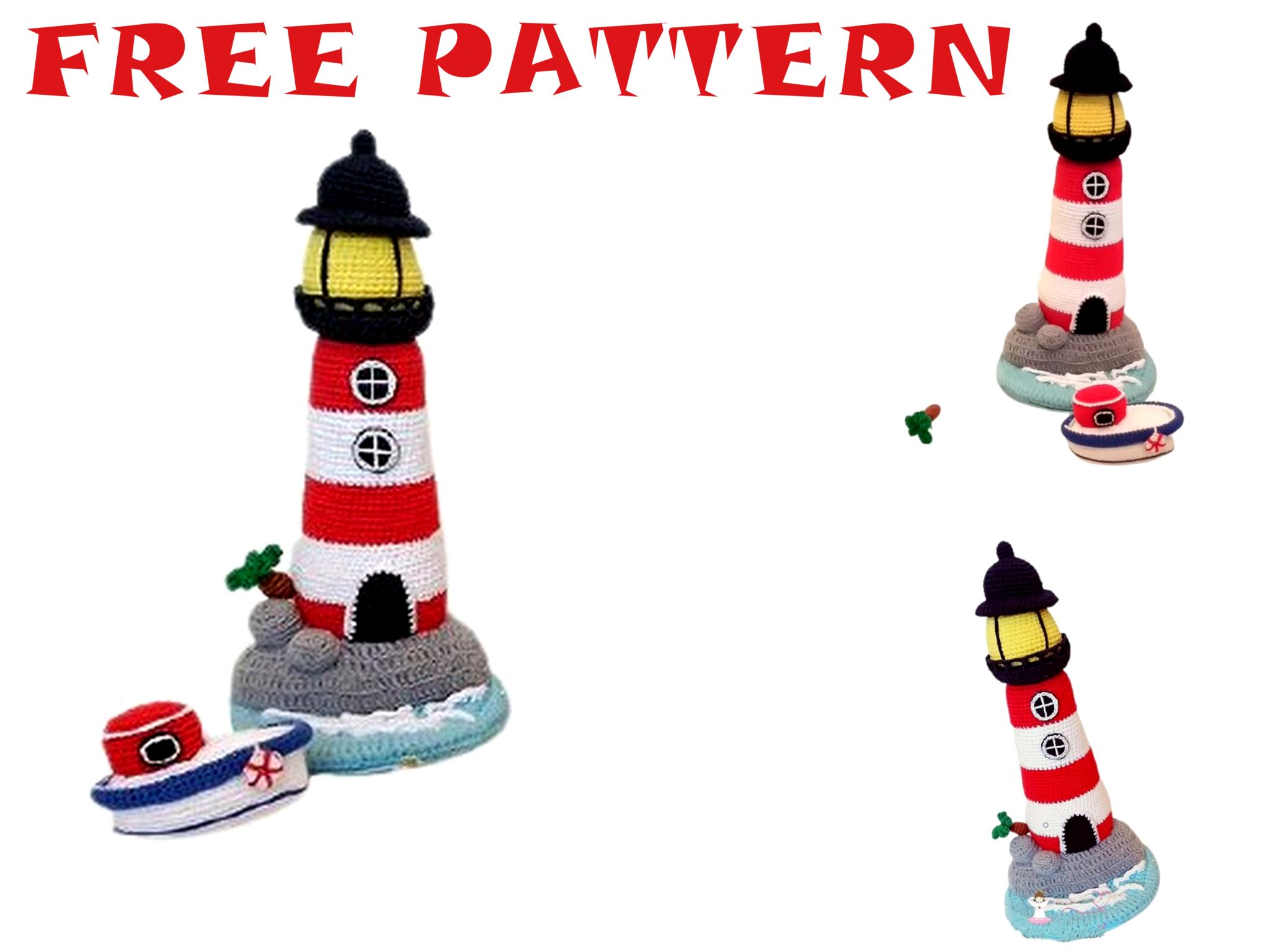 Lighthouse Amigurumi Free Crochet Pattern Amigurumi