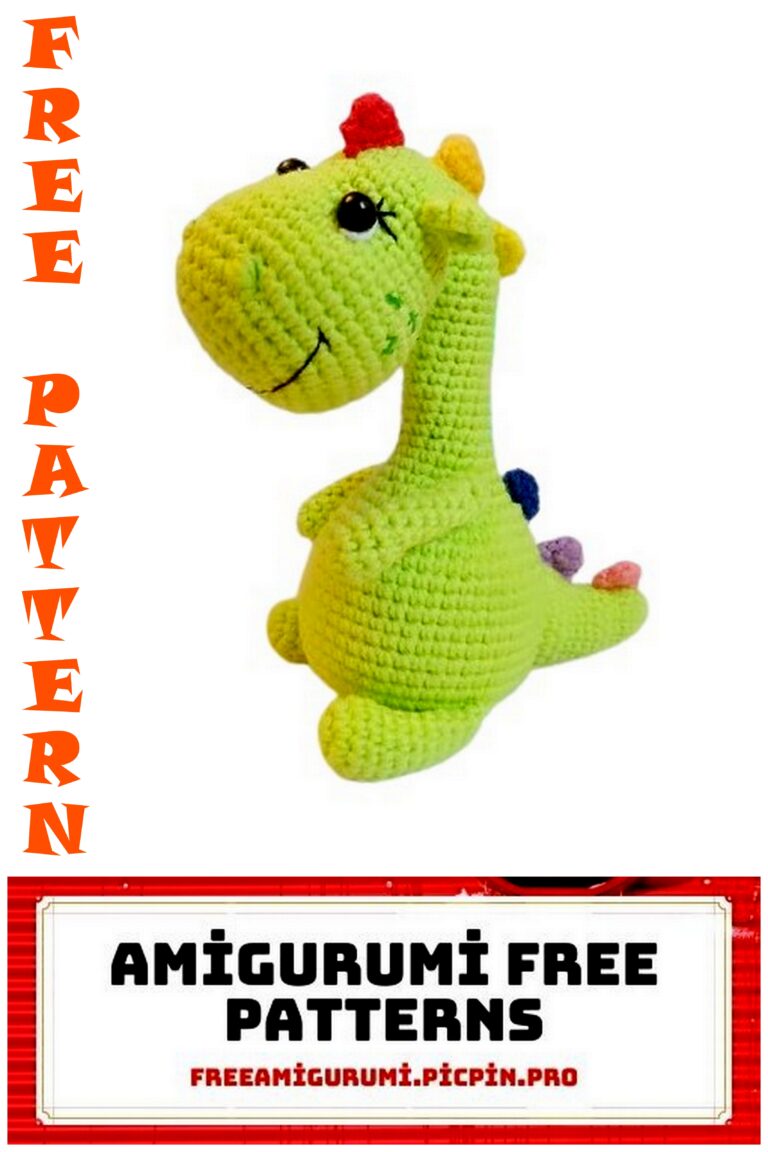 Cute Little Dinosaur Amigurumi Free Crochet Pattern