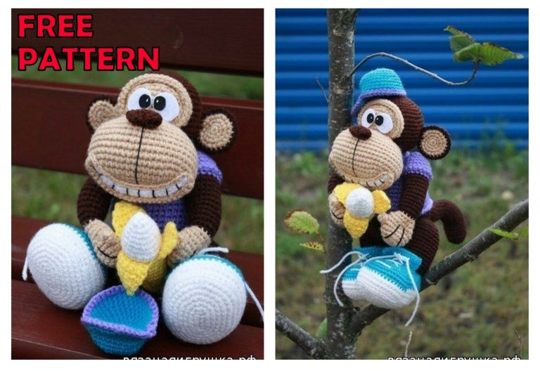 Cute Monkey Amigurumi Free Pattern