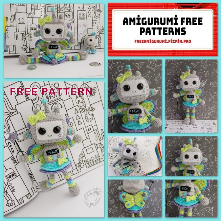 Ms. Robot Amigurumi Free Pattern