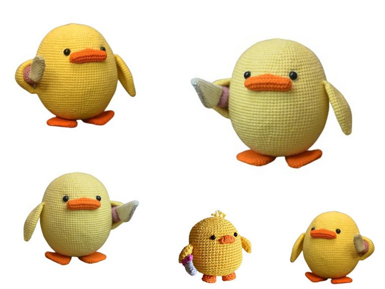 Adorable Fat Duck Amigurumi Free Pattern