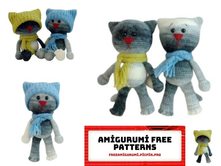 Free Amigurumi Cute Kittens Pattern – Create Adorable Crochet Kitties